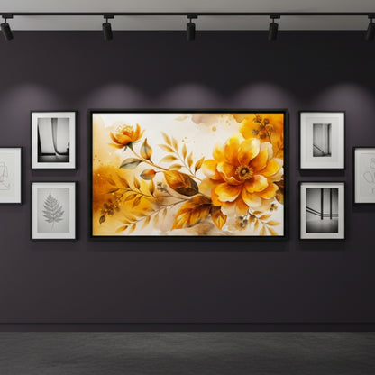 Rich Autumn Bouquet Abstract Canvas