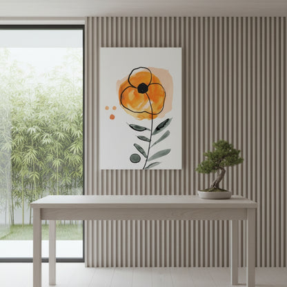 Vibrant Abstract Floral Canvas Print #32