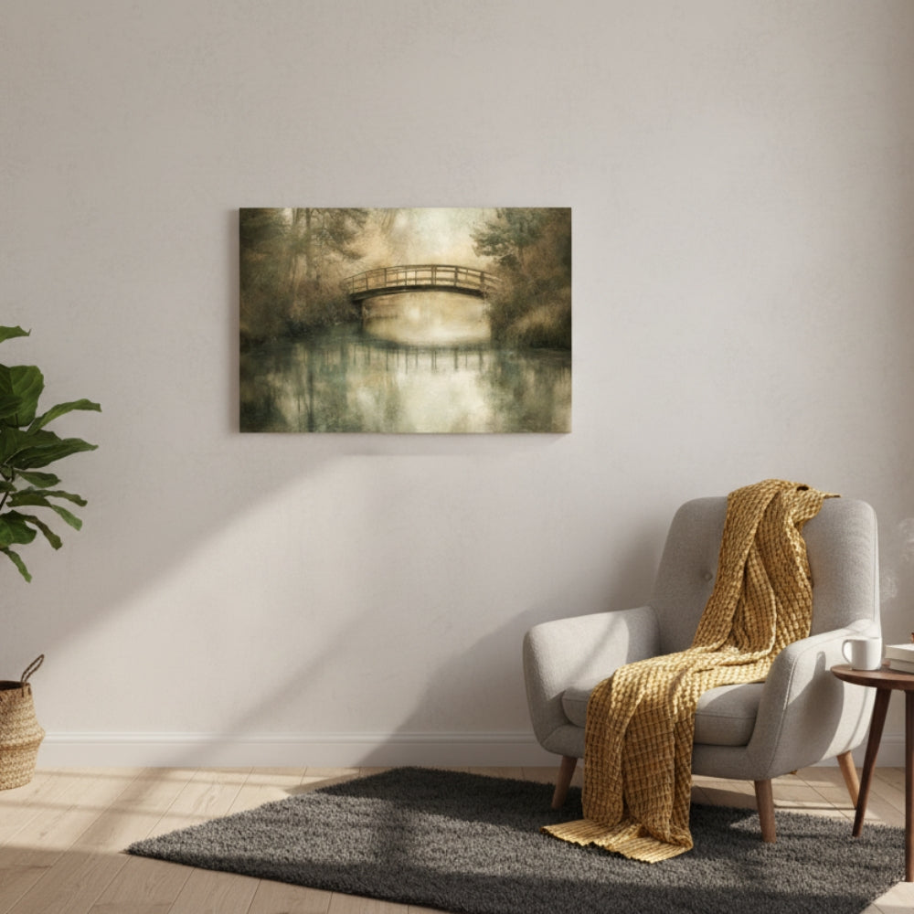 The Forgotten Crossing That Leads Travelers Gently Over Whispering Waters And Into The Silent Fog