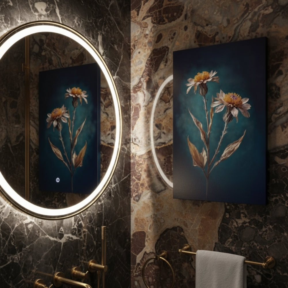 Vibrant Abstract Floral Canvas Print #19