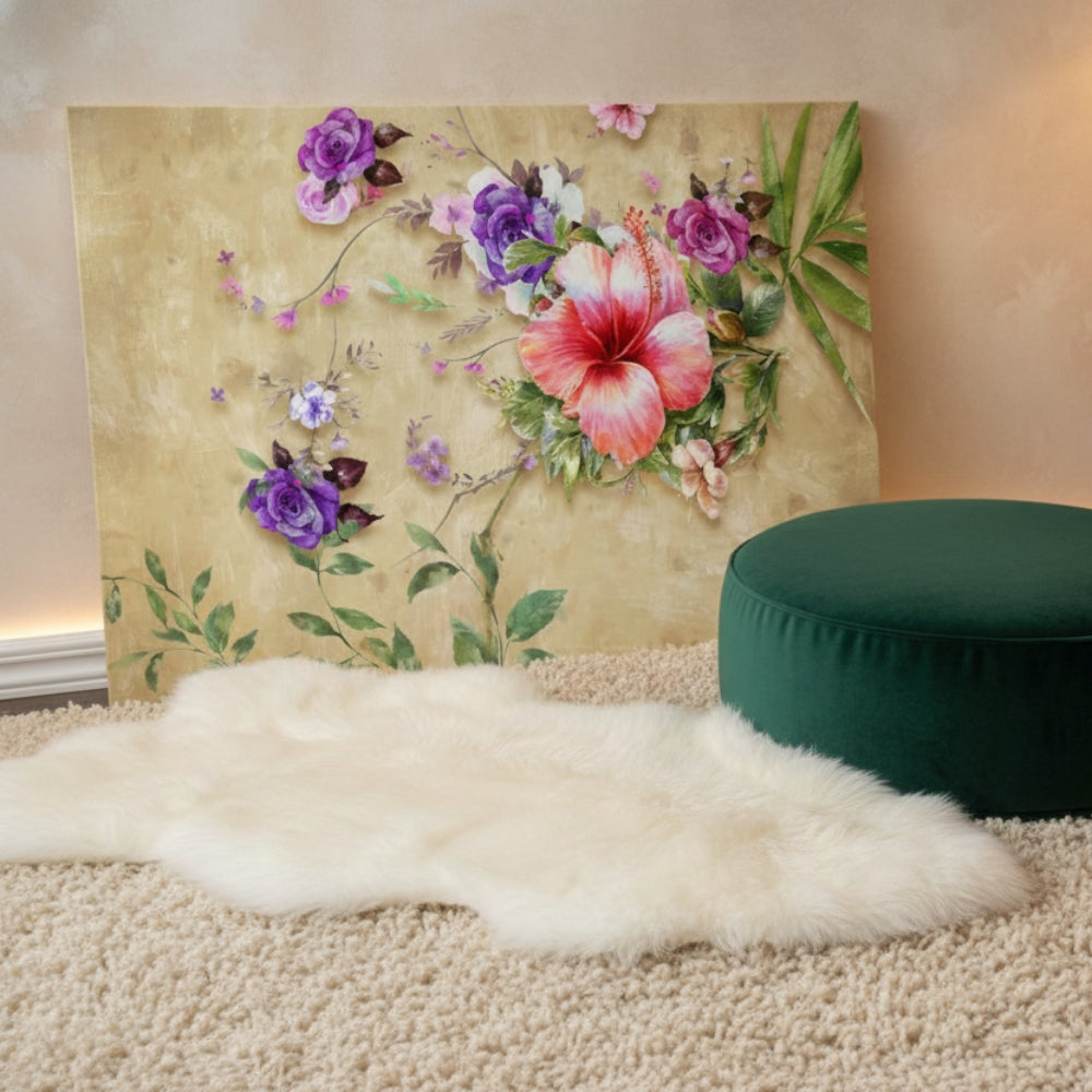 Vibrant Abstract Floral Canvas Print #59