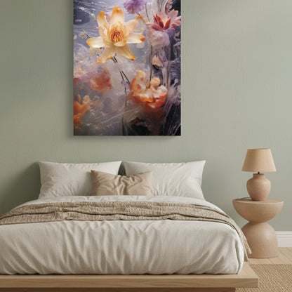 Vibrant Abstract Floral Canvas Print #47