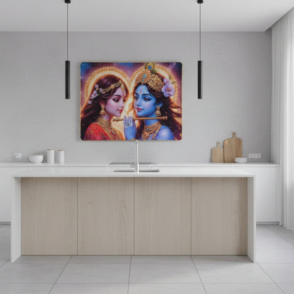 Vibrant Radha Krishna Divine Love Art