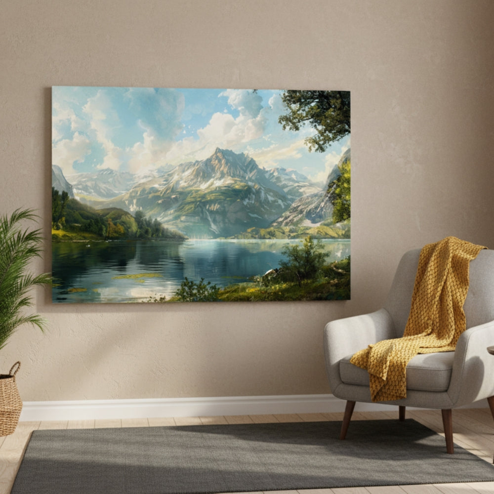 The Towering Granite Peaks Admiring Their Own Majestic Reflection In The Crystal Clear Waters Below