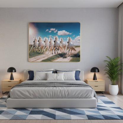 Seven Running Horses Vastu Art