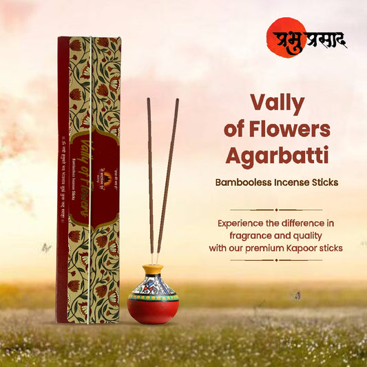 Valley of Flowers Kapoor Agarbatti – Pure & Chemical-Free Incense Sticks