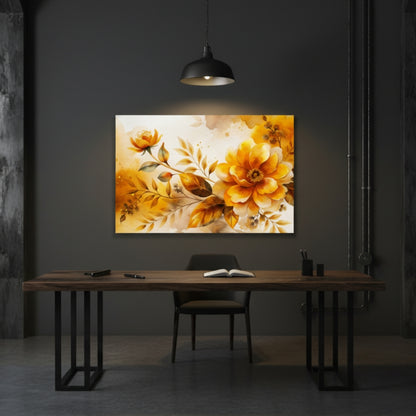 Rich Autumn Bouquet Abstract Canvas