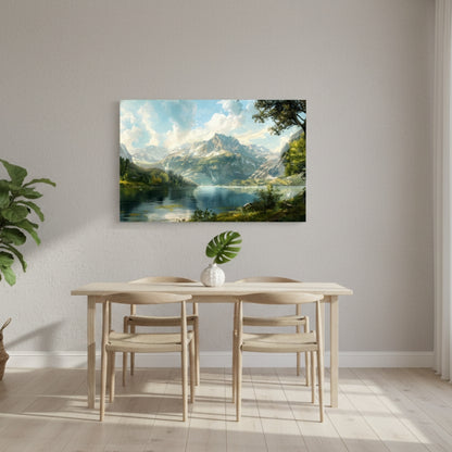 The Towering Granite Peaks Admiring Their Own Majestic Reflection In The Crystal Clear Waters Below