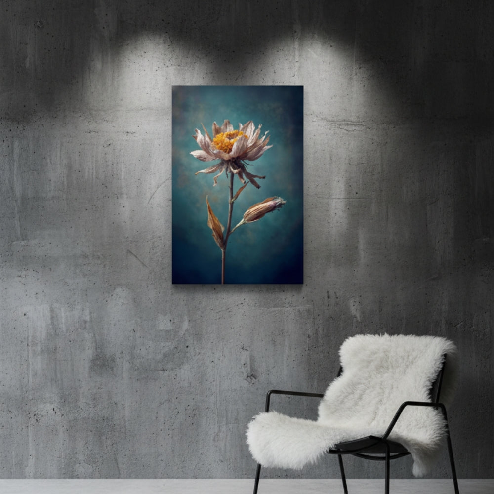 Vibrant Abstract Floral Canvas Print #23