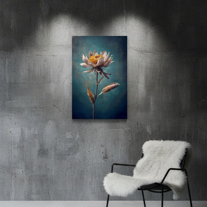 Vibrant Abstract Floral Canvas Print #23