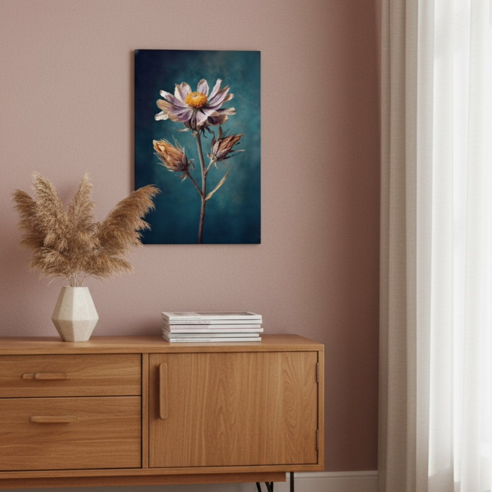 Vibrant Abstract Floral Canvas Print #27