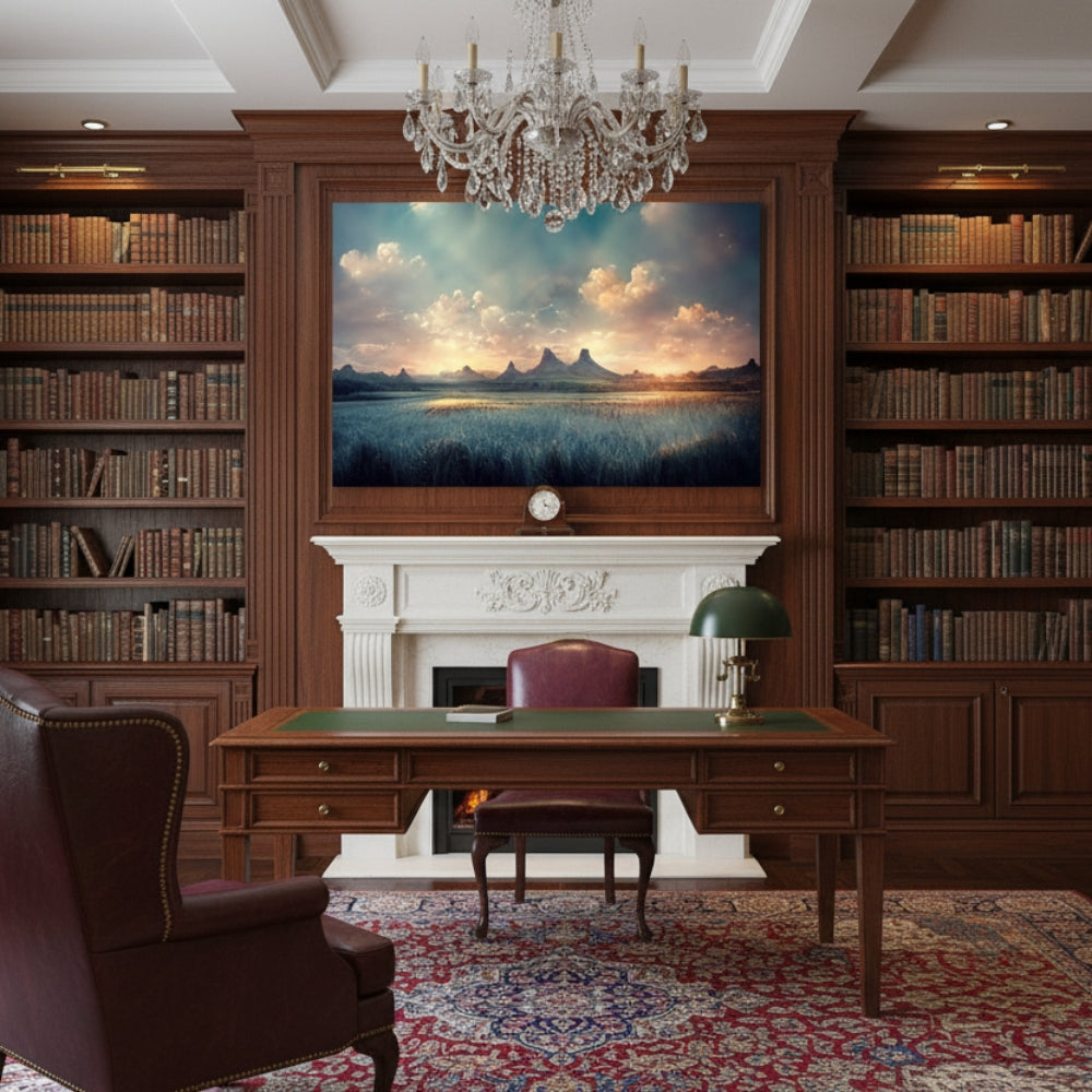 Epic Mountain Reflection Art