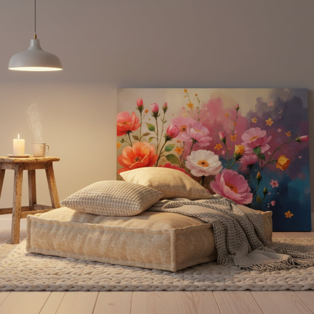 Dreamy Impressionist Floral Canvas