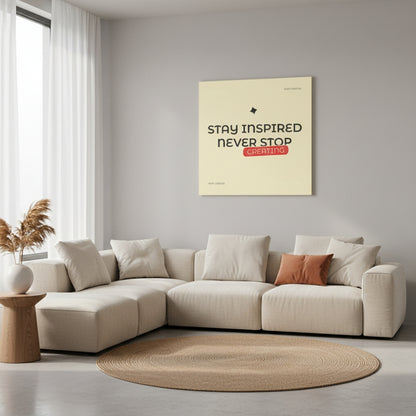 Creativ Thoughts Canvas Wall Art – Standard Print