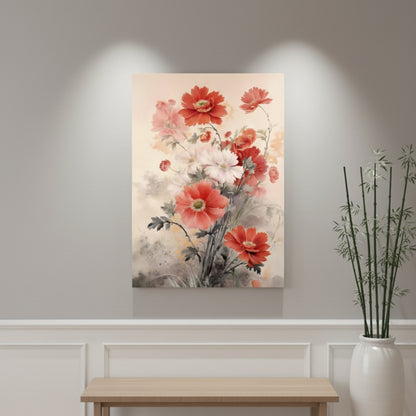 Vibrant Abstract Floral Canvas Print #58