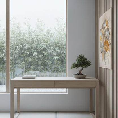 Vibrant Abstract Floral Canvas Print #22