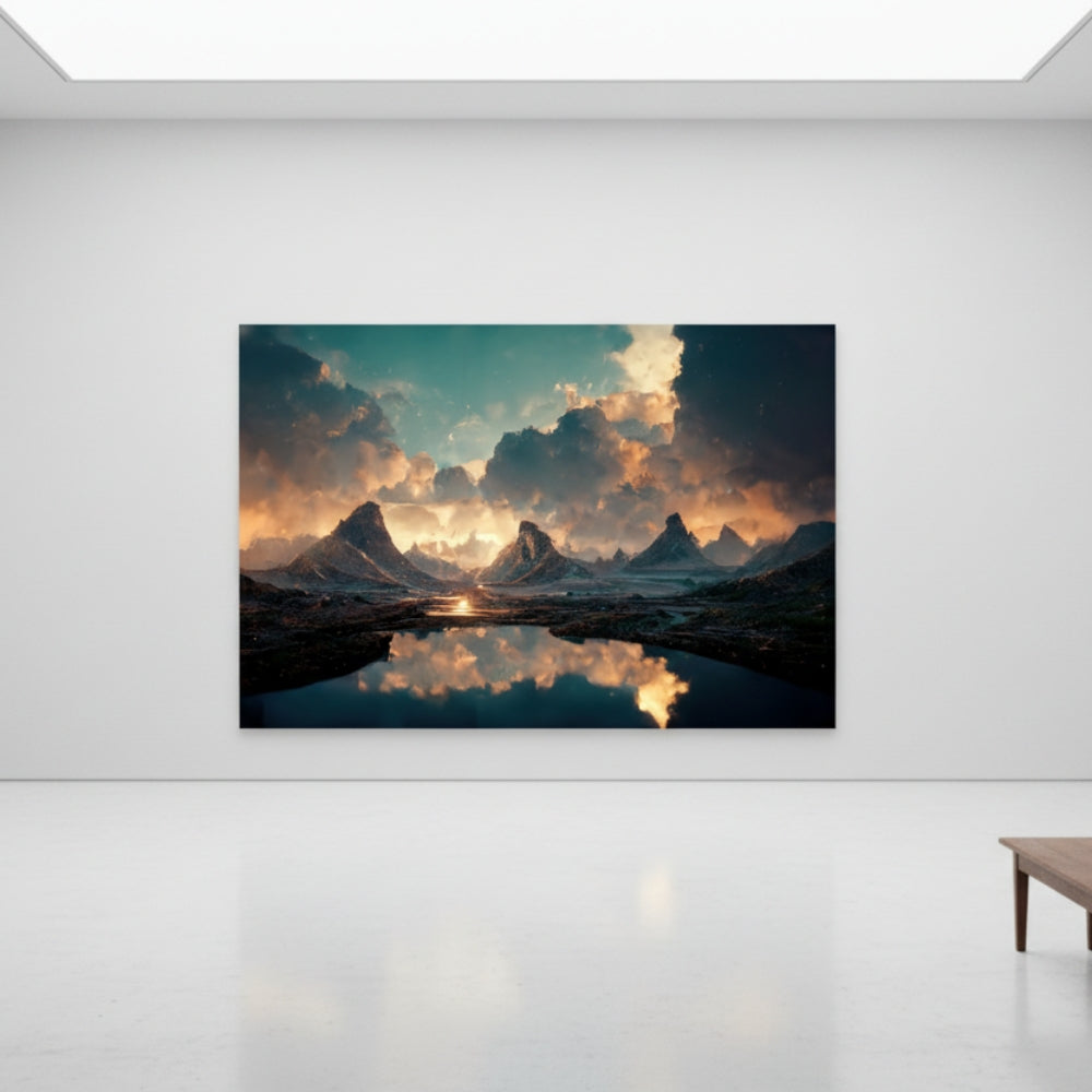 Mountain Reflection Canvas Print