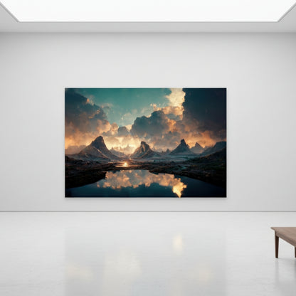 Mountain Reflection Canvas Print