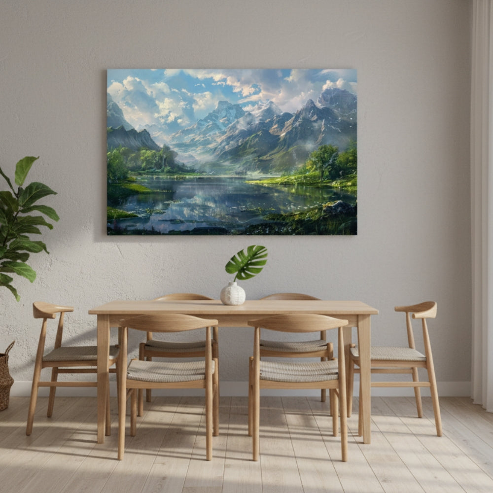 Mountain Peak Reflection Wall Art