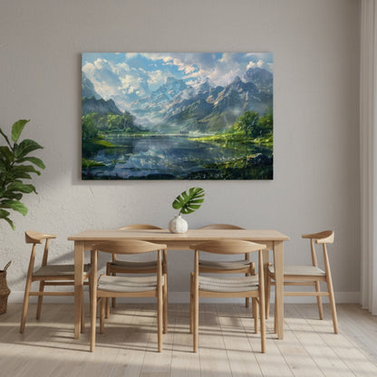 Mountain Peak Reflection Wall Art