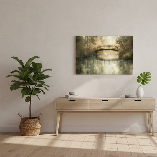 The Forgotten Crossing That Leads Travelers Gently Over Whispering Waters And Into The Silent Fog