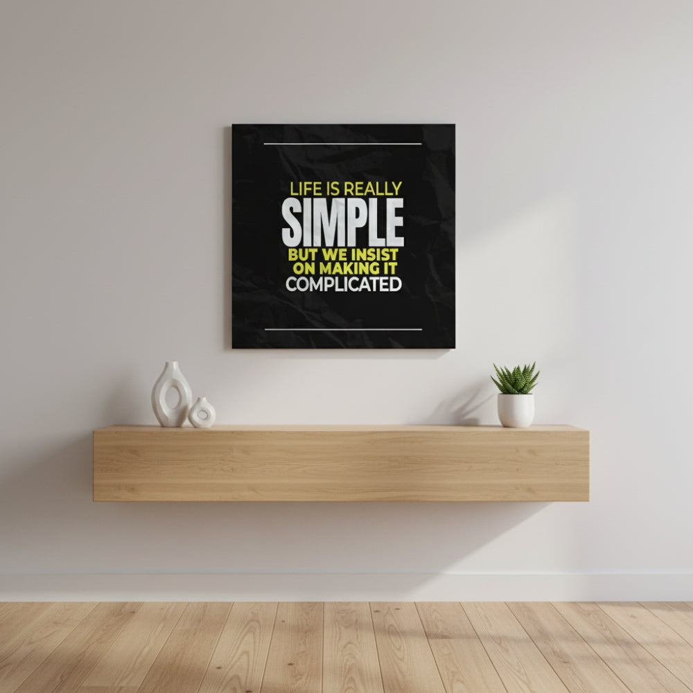 Creativ Thoughts Canvas Wall Art – Standard Print