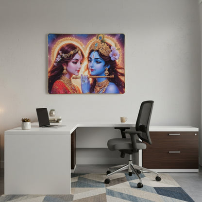 Vibrant Radha Krishna Divine Love Art