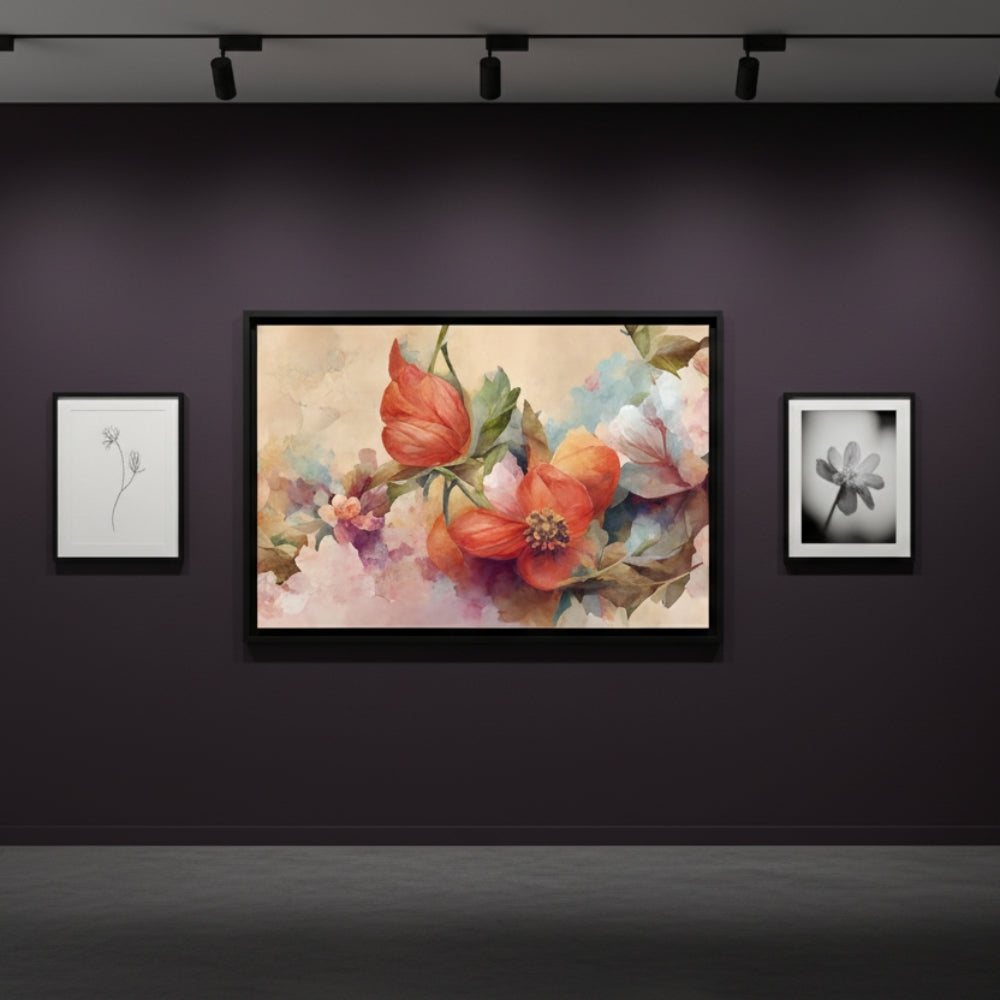 Pastel Flower Cloud Abstract Canvas