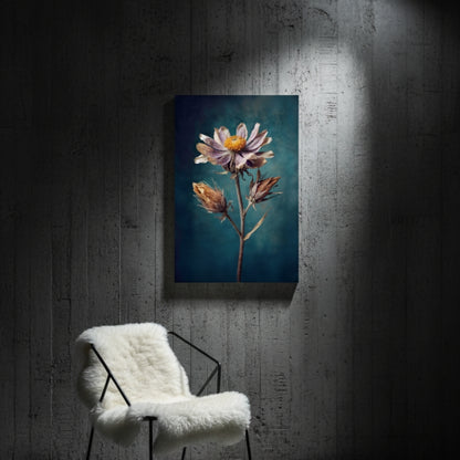 Vibrant Abstract Floral Canvas Print #27