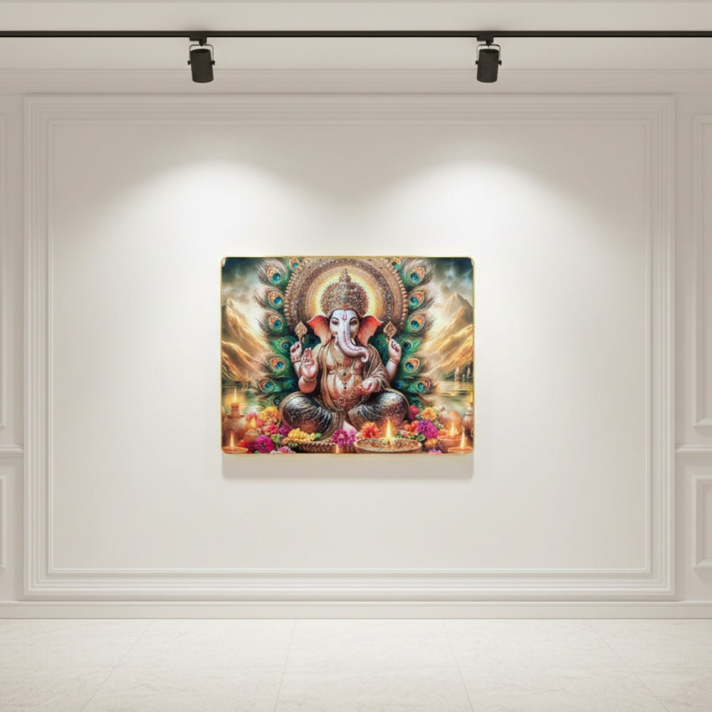 Lord Ganesha Resin Wall Art | Premium Handcrafted Spiritual Decor | High-Gloss Finish