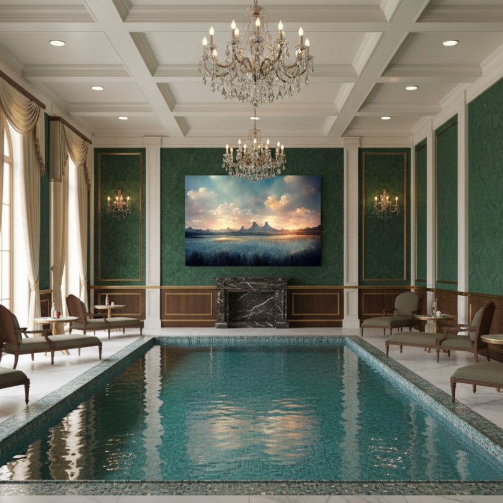 River Sunrise Canvas Print