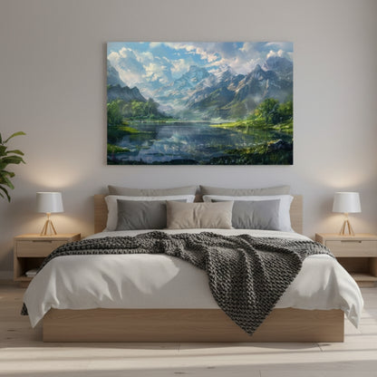 Mountain Peak Reflection Wall Art