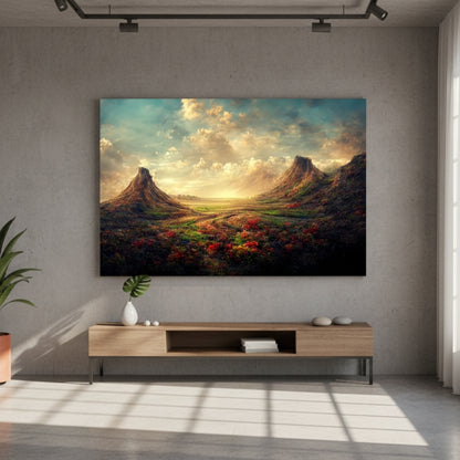 Valley of Bloom Canvas Print