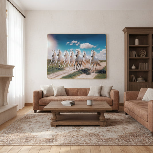 Seven Running Horses Vastu Art