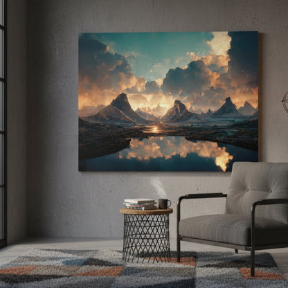 Mountain Reflection Canvas Print