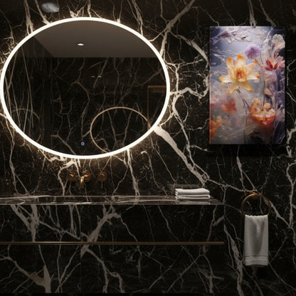 Vibrant Abstract Floral Canvas Print #47