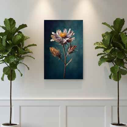 Vibrant Abstract Floral Canvas Print #53