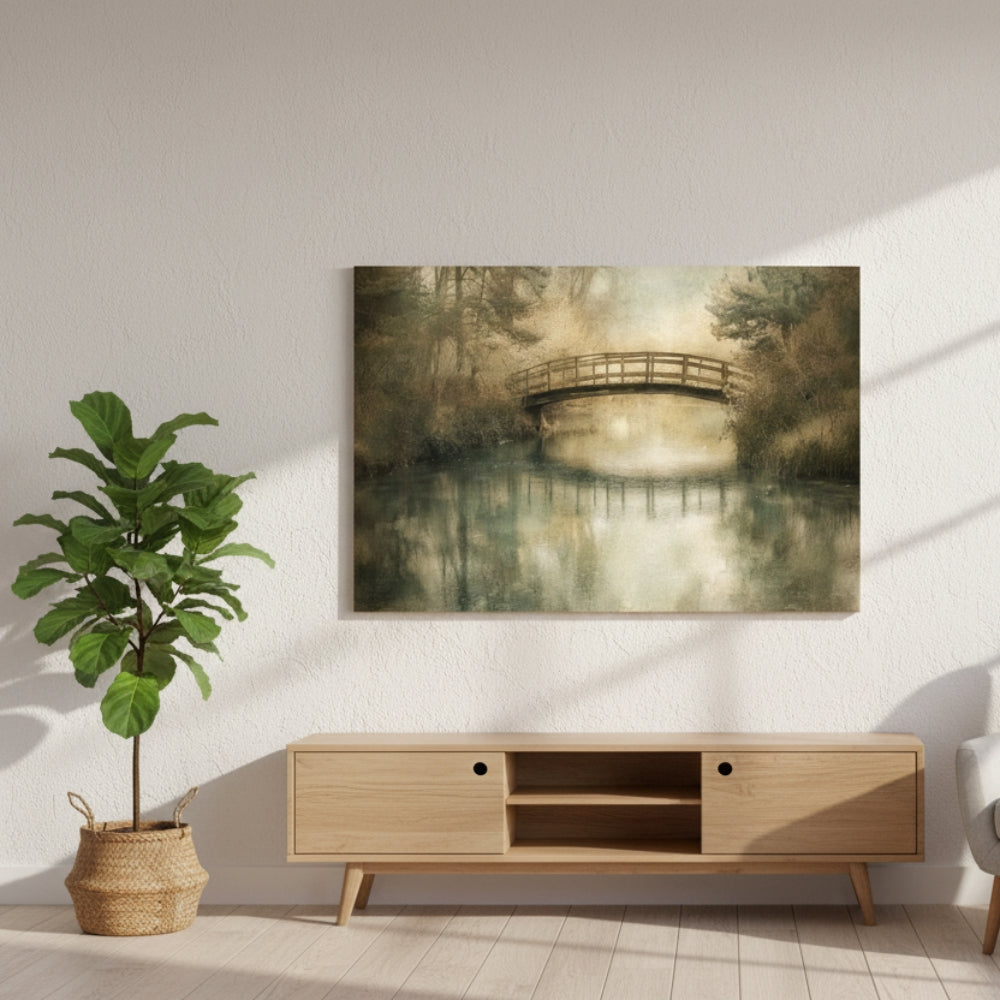 The Forgotten Crossing That Leads Travelers Gently Over Whispering Waters And Into The Silent Fog