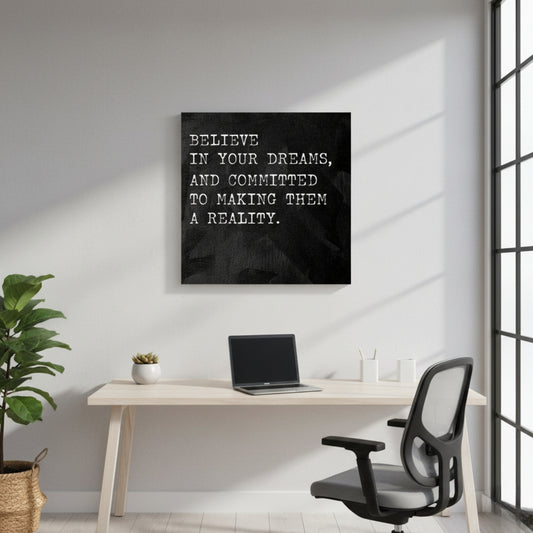 Dreams to Reality: The Power of Commitment – Actionable Goal Setting Quote