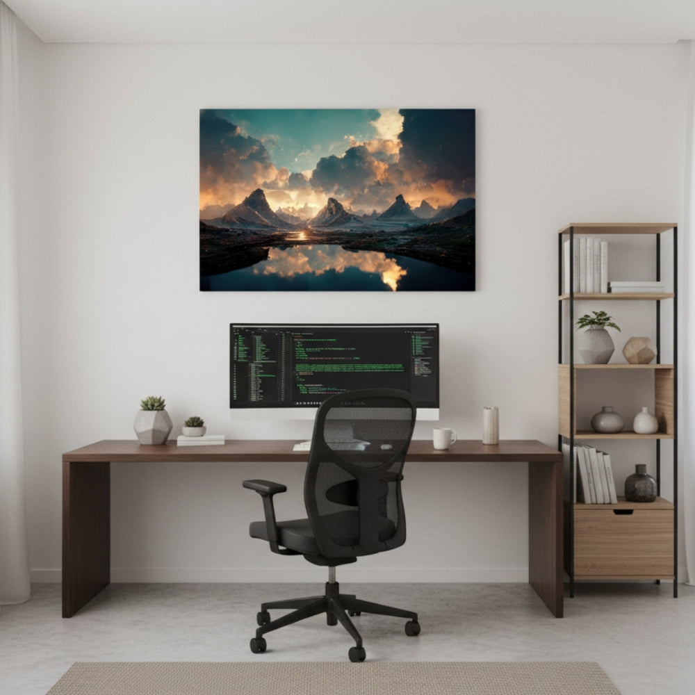 Mountain Reflection Canvas Print