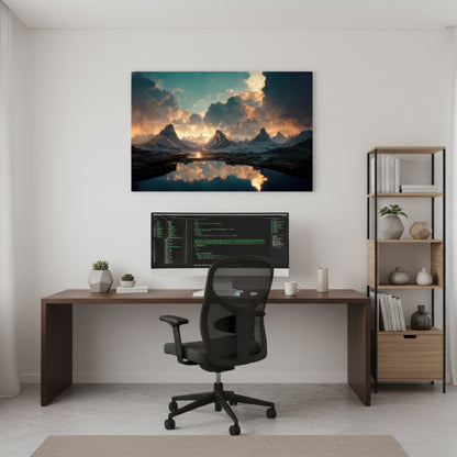 Mountain Reflection Canvas Print