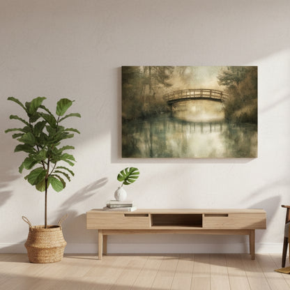 The Forgotten Crossing That Leads Travelers Gently Over Whispering Waters And Into The Silent Fog