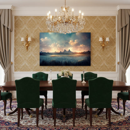 Epic Mountain Reflection Art