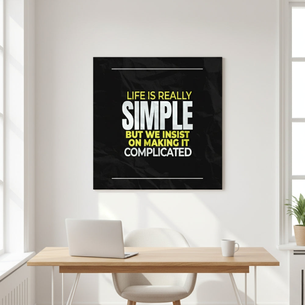 Creativ Thoughts Canvas Wall Art – Standard Print