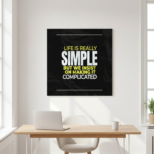 Creativ Thoughts Canvas Wall Art – Standard Print