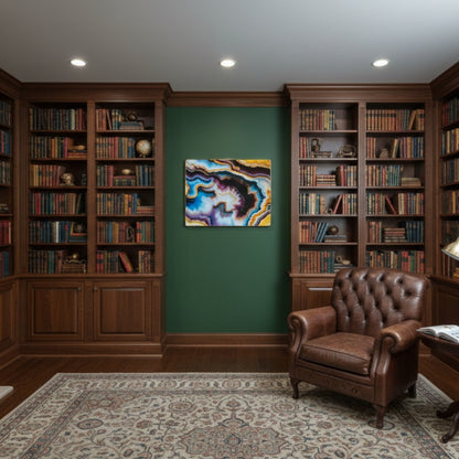 Geode Abstract Resin Wall Art | Premium Handcrafted Luxury Decor | High-Gloss Epoxy Finish