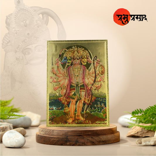 Golden panchmukhi stand