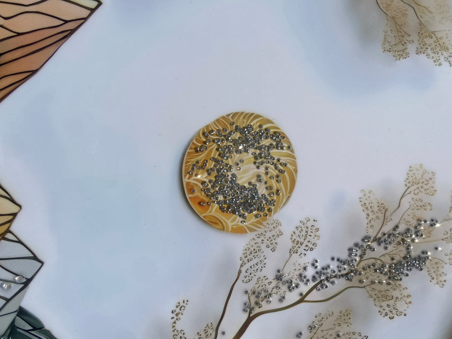 Circular Mountain Landscape Resin Wall Art | 2×3 ft Luxury Handcrafted Decor | Indi Trends