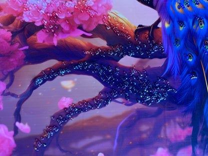 Peacock Resin Wall Art | Premium Handcrafted Nature Decor | High-Gloss Finish