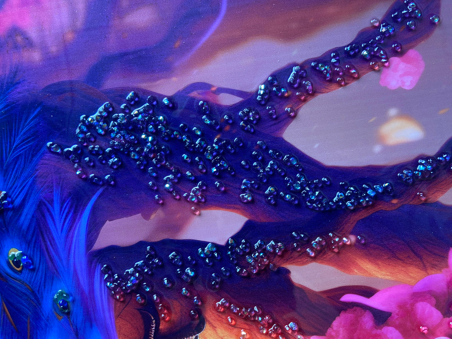 Peacock Resin Wall Art | Premium Handcrafted Nature Decor | High-Gloss Finish